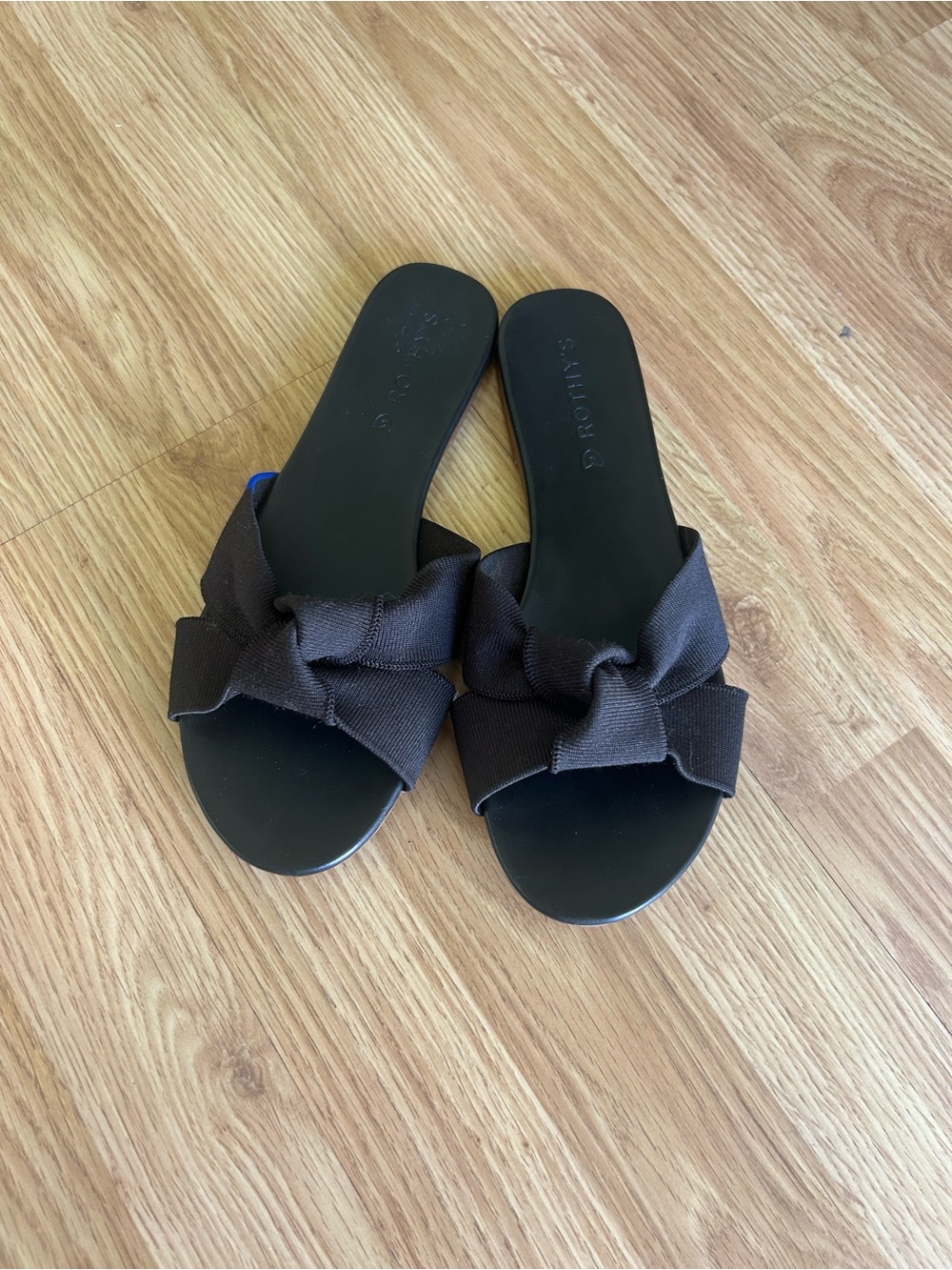 Rothy's Black Knot Slide Sandals